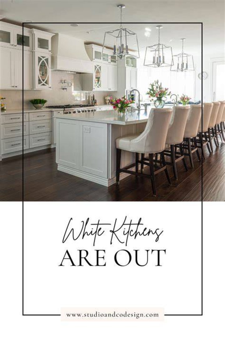 Are white kitchens on their way out?