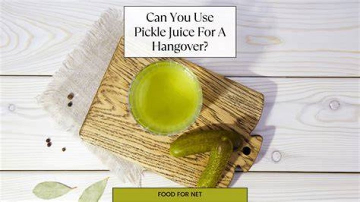 Does pickle juice really help a hangover?