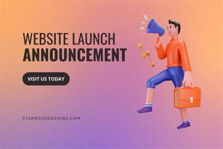 How do you announce an online business launch?