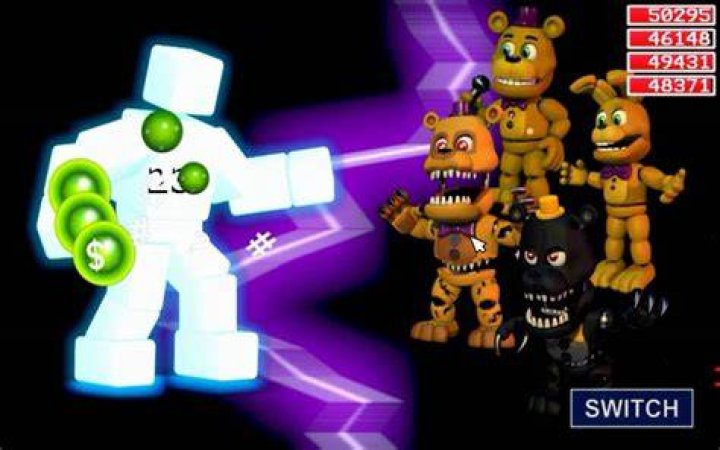 How do you fight Scott in FNaF World?