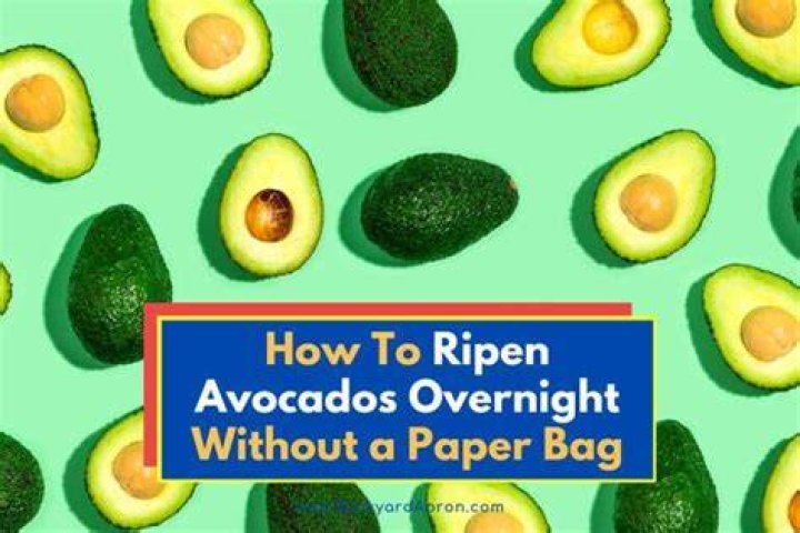 How do you ripen an avocado overnight without an apple?