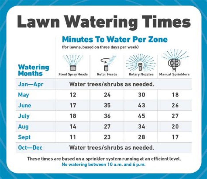 How many days a week should I water my lawn?