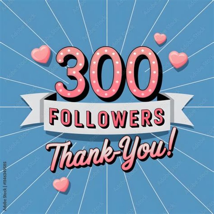 Is 300 followers a lot?