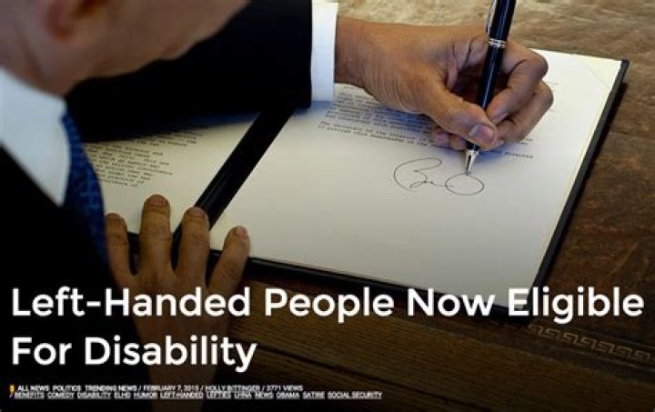 Is left-handed a disability?