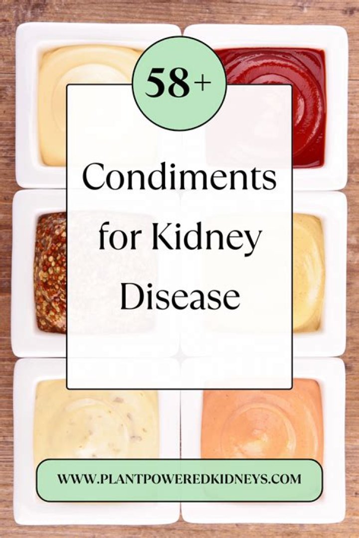 What condiments are kidney friendly?