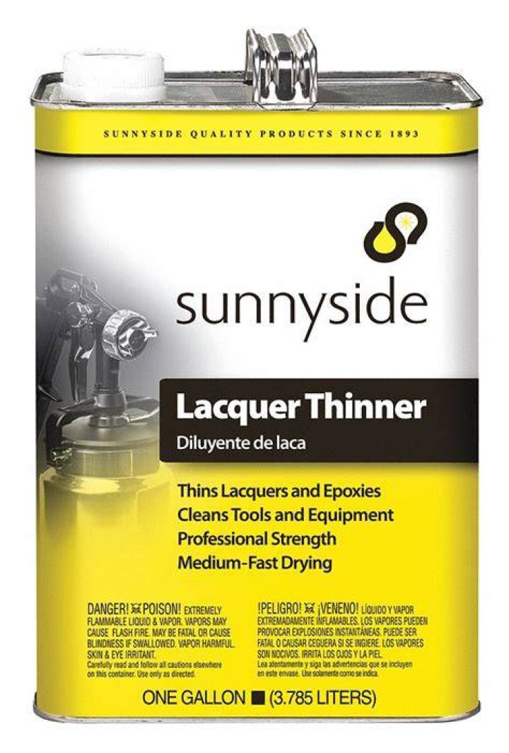 What happens if you get lacquer thinner on your skin?