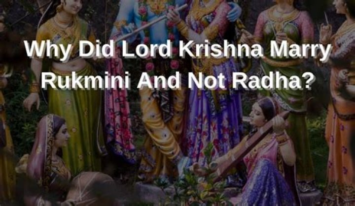 Why did Krishna and Rukmini separate?