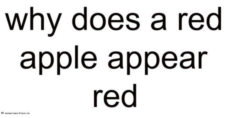 Why does a red text book appear red?