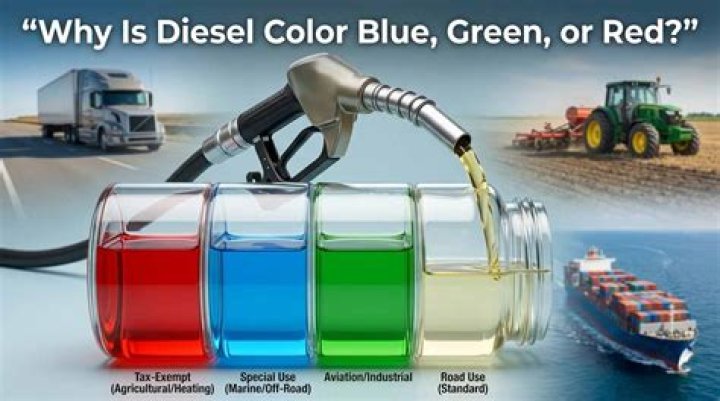 Why is boat diesel red?